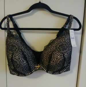 NWT Sexy Lace Cotton Boost Plunge Bra